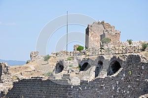 Fortification Tower from the Sanctuary of Athena  Pergamum  Bergama  Izmir  Turkey