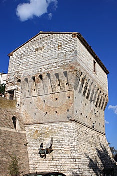 Fortification tower in Sirolo