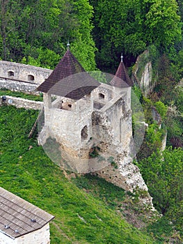 Fortification of the Trencin castle, Slovakia
