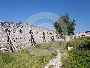 Fortification wall at the Castle of Cachtice