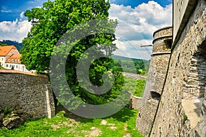 Fortification wall of  Cerveny Kamen castle