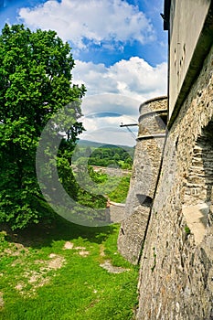 Fortification wall of  Cerveny Kamen castle