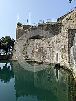 Fortification wall in Kotor, Montenegro