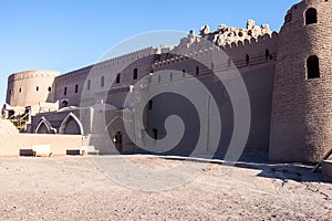 Fortification walls of ancient citadel of Bam