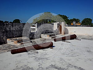 The fortifications of Campeche in Mexico
