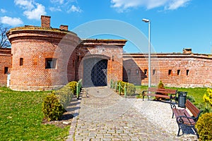 Fortifications in harbor in Kolobrzeg photo