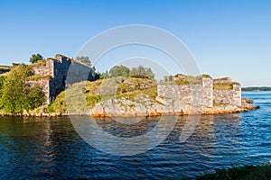 Fortifications at Suomenlinna Sveaborg , sea fortress near Helsinki, Finla