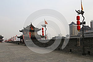 Fortifications of Xian (Sian, Xi'an) an ancient capital of China