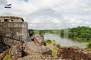 Fortified castle in El Castillo in Nicaragua