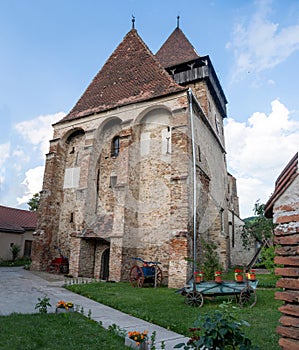 The fortified church from Axente Sever/Frauendorf, Transylvania, Romania photo