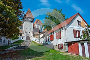 The fortified church of Bazna in Romania