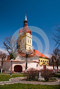 Fortified church in Cristian Brasov photo