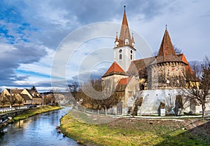 Fortified church of Cristian,Sibiu, Romania