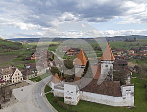 The fortified church from Dealul Frumos, Transylvania photo