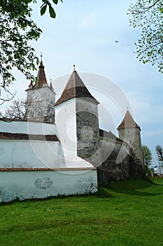 The fortified church of Harman , Brasov, Transylvania, Romania