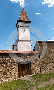 The fortified church from MeÃâ¢endorf, Transylvania, Romania photo