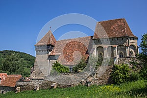 Fortified church in the Romanian town of Copsa Mare