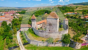 Fortified church in Romanian village Calnic