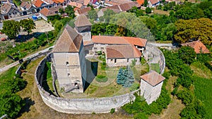 Fortified church in Romanian village Calnic