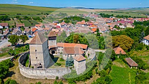 Fortified church in Romanian village Calnic