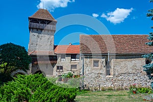 Fortified church in Romanian village Calnic