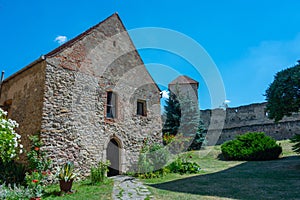 Fortified church in Romanian village Calnic