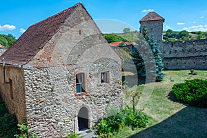 Fortified church in Romanian village Calnic