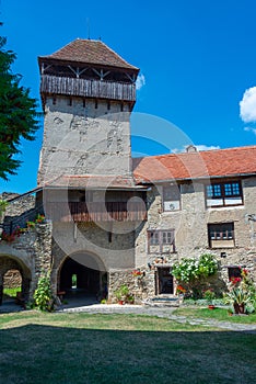 Fortified church in Romanian village Calnic