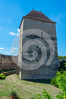 Fortified church in Romanian village Calnic