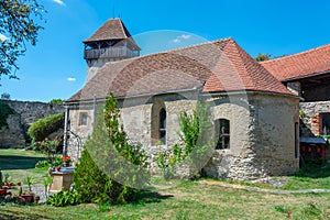 Fortified church in Romanian village Calnic