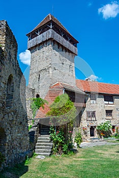 Fortified church in Romanian village Calnic