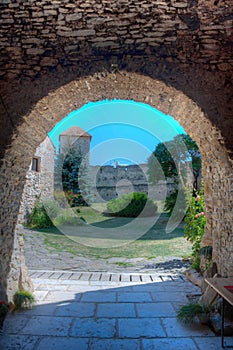 Fortified church in Romanian village Calnic