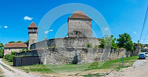 Fortified church in Romanian village Calnic