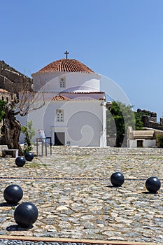 Fortified City Monemvasia Laconia, Greece, Peloponnese