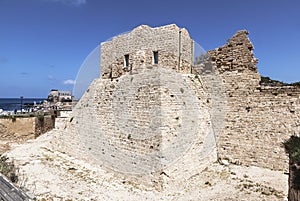 Fortified Crusader City in the National Archaeological Park Caesarea