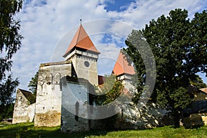 Fortified Evangelical Church from Dealu Frumos, Transylvania, Romania photo
