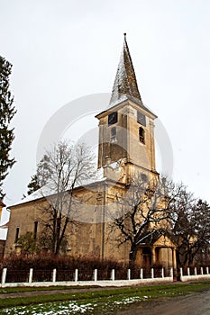 The fortified evangelical church from Nocrich Sibiu County  Romania