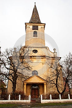 The fortified evangelical church from Nocrich Sibiu County  Romania