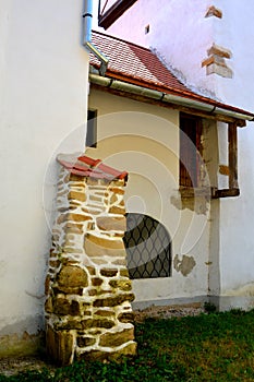 Fortified medieval church in the village Veseud, Zied, Transylvania