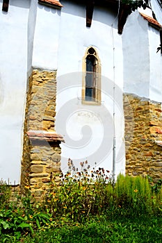 Fortified medieval saxon church in the village Cincu, Grossschenk, Transylvania,Romania