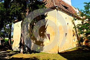 Fortified medieval saxon evangelic church in Agnita- Agnetheln, Transilvania, Romania