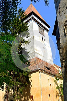 Fortified medieval saxon evangelic church in Agnita- Agnetheln, Transilvania, Romania