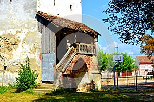 Fortified medieval saxon evangelic church in Agnita- Agnetheln, Transilvania, Romania