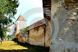 Fortified medieval saxon evangelic church in Agnita- Agnetheln, Transilvania, Romania