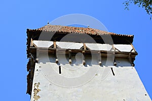 Fortified medieval saxon evangelic church in Agnita- Agnetheln, Transilvania, Romania