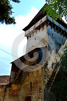 Fortified medieval saxon evangelic church in Agnita- Agnetheln, Transilvania, Romania