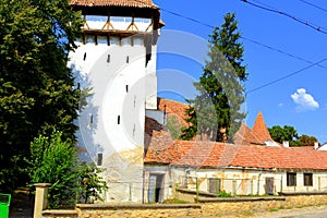 Fortified medieval saxon evangelic church in Agnita- Agnetheln, Transilvania, Romania