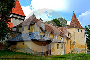 Fortified medieval saxon evanghelic church Dealul Frumos-Schoenberg, Transylvania, Romania