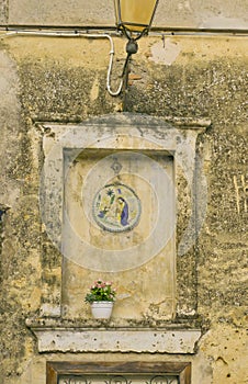 fortified medieval village of Frasso Sabino. Rieti, Lazio. Italy