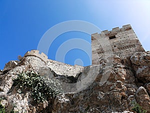 Fortified muslim castle in Andalusia